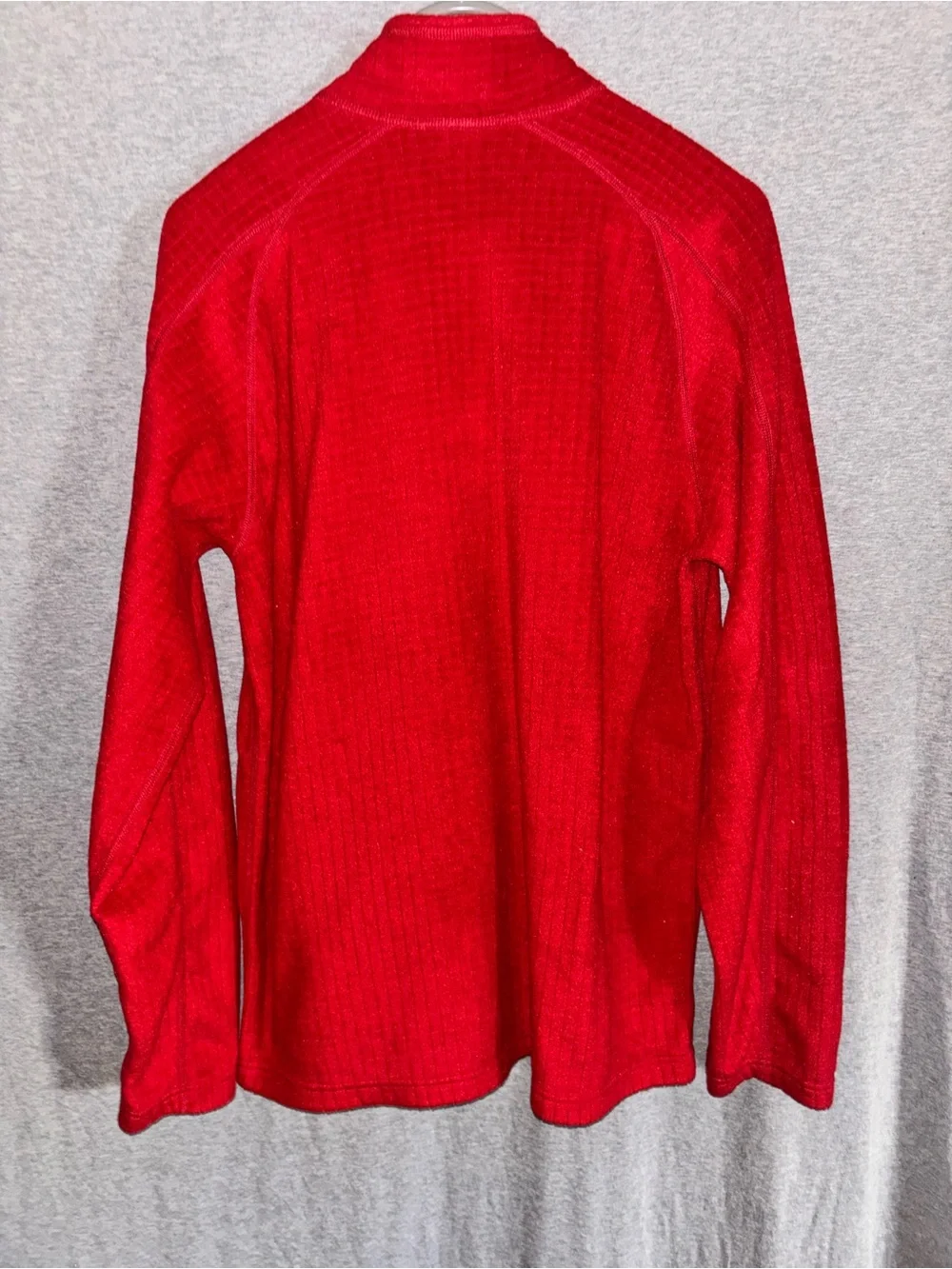The North Face Men's Red Half-Zip Fleece Pullover